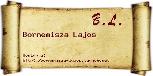 Bornemisza Lajos névjegykártya