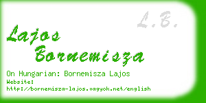 lajos bornemisza business card